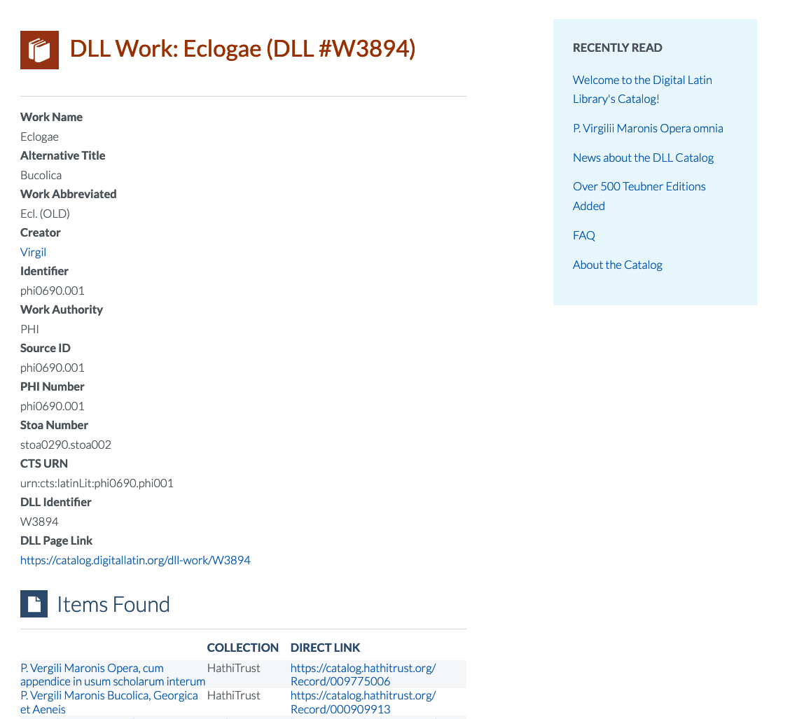 Screenshot of the old DLL Work page